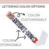 Lettering Color Option Example. By Luxury Icon Co.