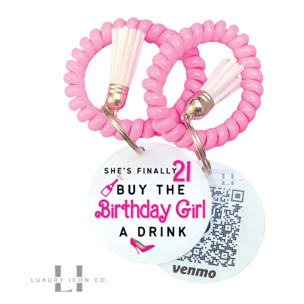 She's finally 21 Buy the Birthday Girl a Drink Bracelet. By Luxury Icon Co.
