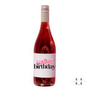 Happy Birthday Festive Wine Labels
