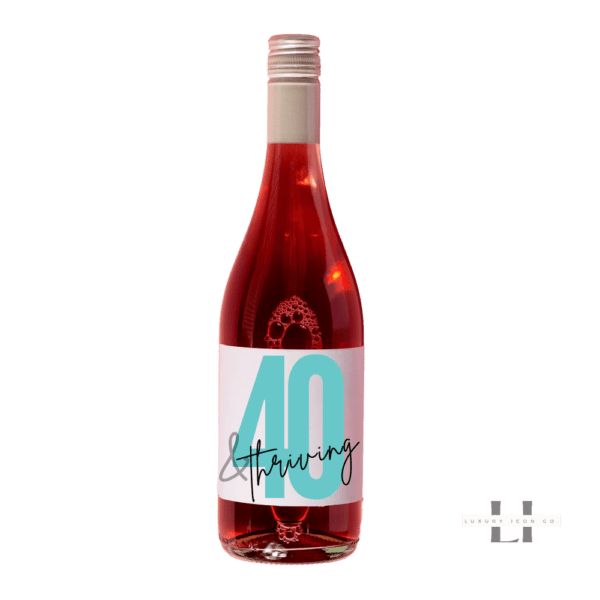40 and Thriving Premium Bottle Label