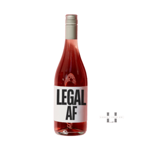 Legal AF birthday wine bottle Label