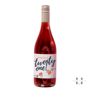 Finally Twenty One Bottle Label