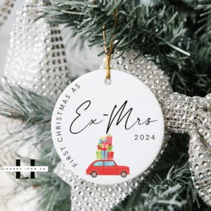 Divorced Christmas Ornament | Finally Divorce Ornament
