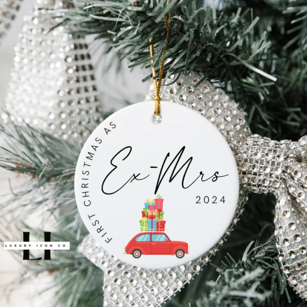 Divorced Christmas Ornament | Finally Divorce Ornament
