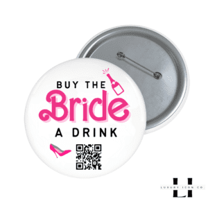 Let's Bach Party 3" Bachelorette Buttons with Venmo QR Codes