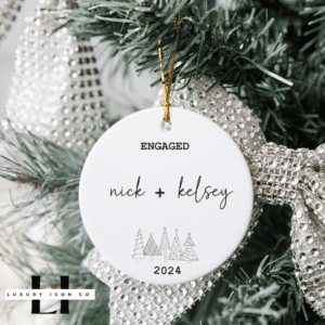 First Christmas Engaged Ornament | Newlywed Ornament