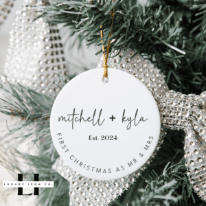 First Christmas As Ornament | Just Married Ornament