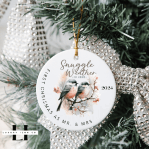 Mr and Mrs Ornament Vintage Christmas Ornaments 1950s First Married Ornament Our First Christmas Married Ornament 2023 Married Ornament