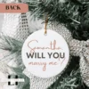 Will You Marry Me Ornament | Surprise Marriage Proposal Ornament