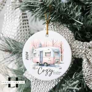 Cozy Camper Vintage Christmas Ornaments