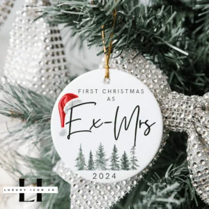 Divorce Keepsake Christmas Ornament