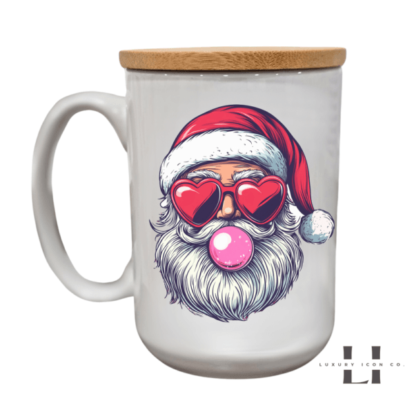 Santa Blowing Bubble Christmas Mug